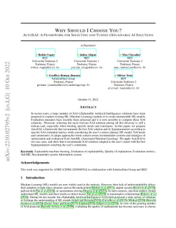 Why Should I Choose You? AutoXAI: A Framework for Selecting and Tuning
  eXplainable AI Solutions