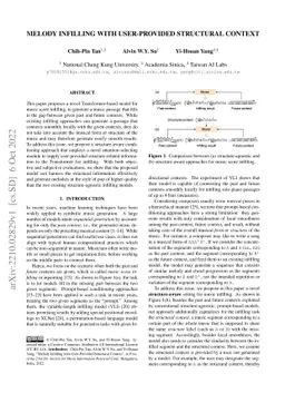 Melody Infilling with User-Provided Structural Context