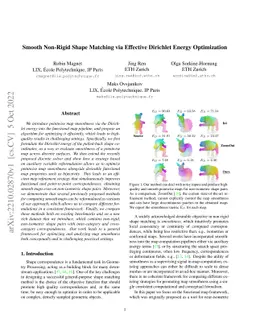 Smooth Non-Rigid Shape Matching via Effective Dirichlet Energy
  Optimization