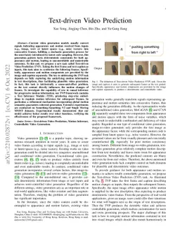 Text-driven Video Prediction