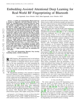 Embedding-Assisted Attentional Deep Learning for Real-World RF
  Fingerprinting of Bluetooth
