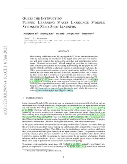 Guess the Instruction! Flipped Learning Makes Language Models Stronger
  Zero-Shot Learners