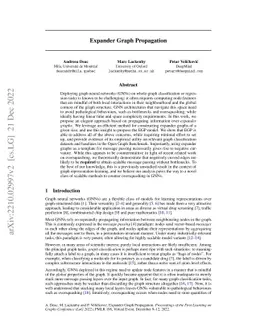 Expander Graph Propagation
