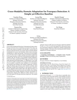 Cross-Modality Domain Adaptation for Freespace Detection: A Simple yet
  Effective Baseline