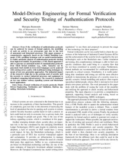 Model-Driven Engineering for Formal Verification and Security Testing of
  Authentication Protocols