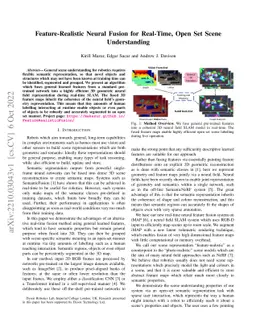 Feature-Realistic Neural Fusion for Real-Time, Open Set Scene
  Understanding