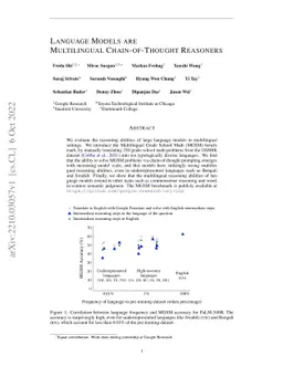 Language Models are Multilingual Chain-of-Thought Reasoners