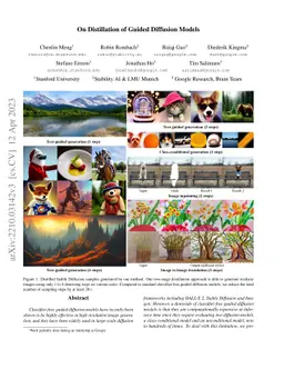 On Distillation of Guided Diffusion Models