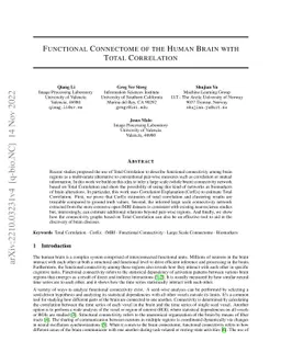 Functional Connectome of the Human Brain with Total Correlation