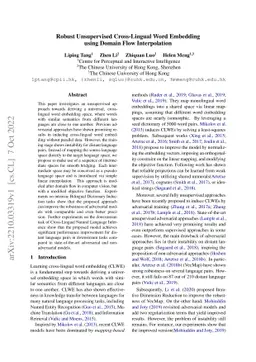 Robust Unsupervised Cross-Lingual Word Embedding using Domain Flow
  Interpolation