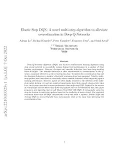 Elastic Step DQN: A novel multi-step algorithm to alleviate
  overestimation in Deep QNetworks