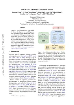 PARAGEN : A Parallel Generation Toolkit