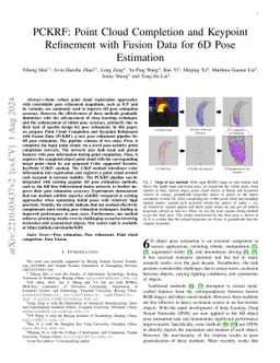 KRF: Keypoint Refinement with Fusion Network for 6D Pose Estimation