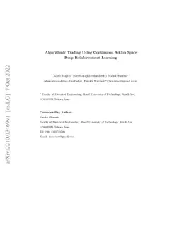 Algorithmic Trading Using Continuous Action Space Deep Reinforcement
  Learning