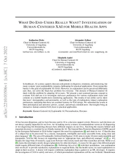 What Do End-Users Really Want? Investigation of Human-Centered XAI for
  Mobile Health Apps