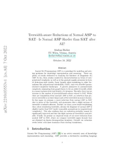 Treewidth-aware Reductions of Normal ASP to SAT -- Is Normal ASP Harder
  than SAT after All?