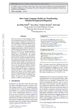 How Large Language Models are Transforming Machine-Paraphrased
  Plagiarism