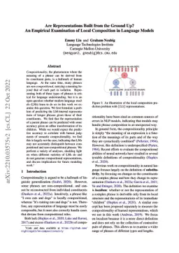 Are Representations Built from the Ground Up? An Empirical Examination
  of Local Composition in Language Models