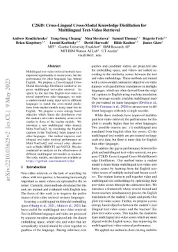 C2KD: Cross-Lingual Cross-Modal Knowledge Distillation for Multilingual
  Text-Video Retrieval