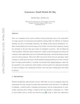 Learnware: Small Models Do Big