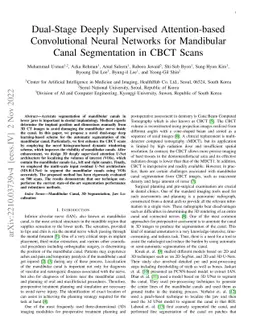 Dual-Stage Deeply Supervised Attention-based Convolutional Neural
  Networks for Mandibular Canal Segmentation in CBCT Scans