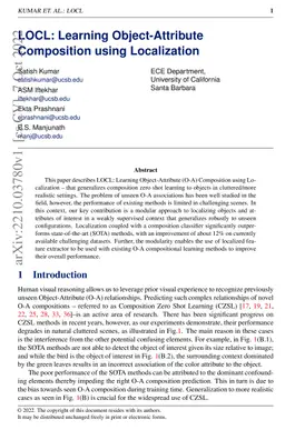 LOCL: Learning Object-Attribute Composition using Localization
