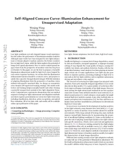 Self-Aligned Concave Curve: Illumination Enhancement for Unsupervised
  Adaptation