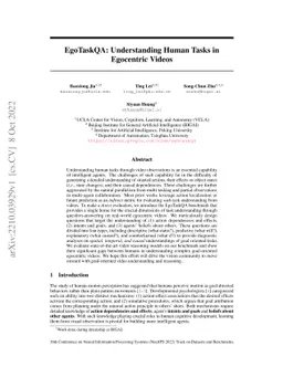 EgoTaskQA: Understanding Human Tasks in Egocentric Videos