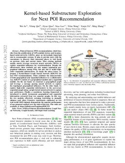Kernel-based Substructure Exploration for Next POI Recommendation