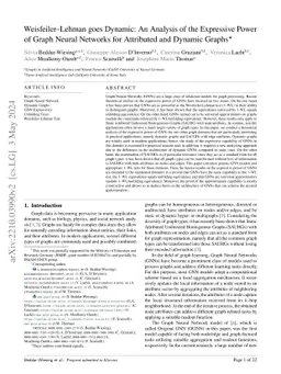 Weisfeiler-Lehman goes Dynamic: An Analysis of the Expressive Power of
  Graph Neural Networks for Attributed and Dynamic Graphs