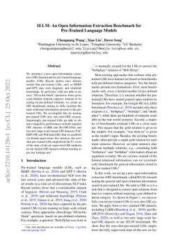 IELM: An Open Information Extraction Benchmark for Pre-Trained Language
  Models