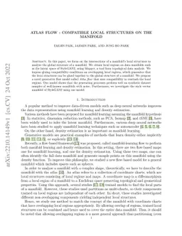 Atlas flow : compatible local structures on the manifold