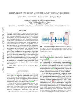 RedPen: Region- and Reason-Annotated Dataset of Unnatural Speech