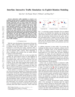 InterSim: Interactive Traffic Simulation via Explicit Relation Modeling