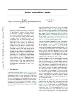 Robust Contextual Linear Bandits