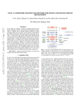 UFO2: A unified pre-training framework for online and offline speech
  recognition