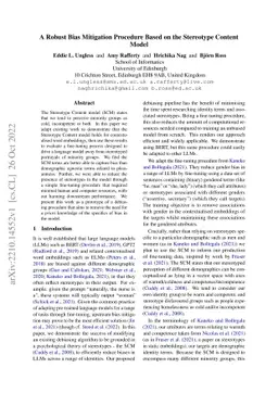 A Robust Bias Mitigation Procedure Based on the Stereotype Content Model