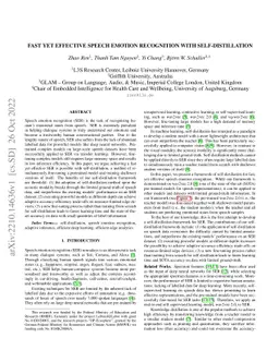 Fast Yet Effective Speech Emotion Recognition with Self-distillation