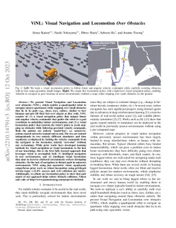 ViNL: Visual Navigation and Locomotion Over Obstacles