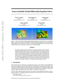 Neuro-symbolic partial differential equation solver