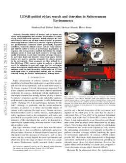 LiDAR-guided object search and detection in Subterranean Environments