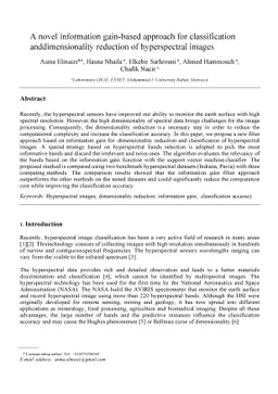 A novel information gain-based approach for classification and
  dimensionality reduction of hyperspectral images