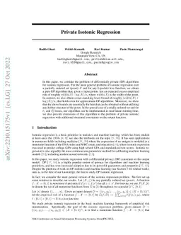 Private Isotonic Regression