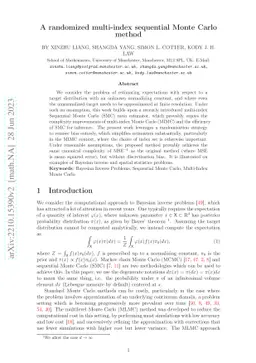 A randomized multi-index sequential Monte Carlo method