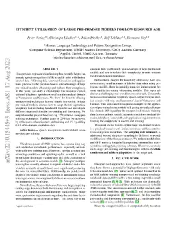 Efficient Utilization of Large Pre-Trained Models for Low Resource ASR