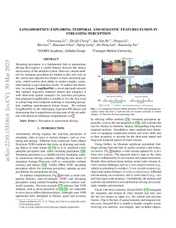 LongShortNet: Exploring Temporal and Semantic Features Fusion in
  Streaming Perception