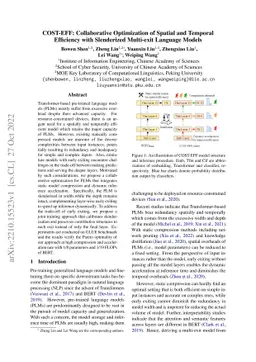 COST-EFF: Collaborative Optimization of Spatial and Temporal Efficiency
  with Slenderized Multi-exit Language Models