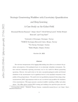 Strategic Geosteering Workflow with Uncertainty Quantification and Deep Learning: A Case Study on the Goliat Field