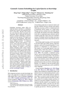 GammaE: Gamma Embeddings for Logical Queries on Knowledge Graphs