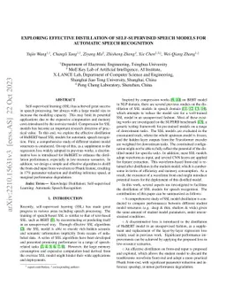 Exploring Effective Distillation of Self-Supervised Speech Models for
  Automatic Speech Recognition